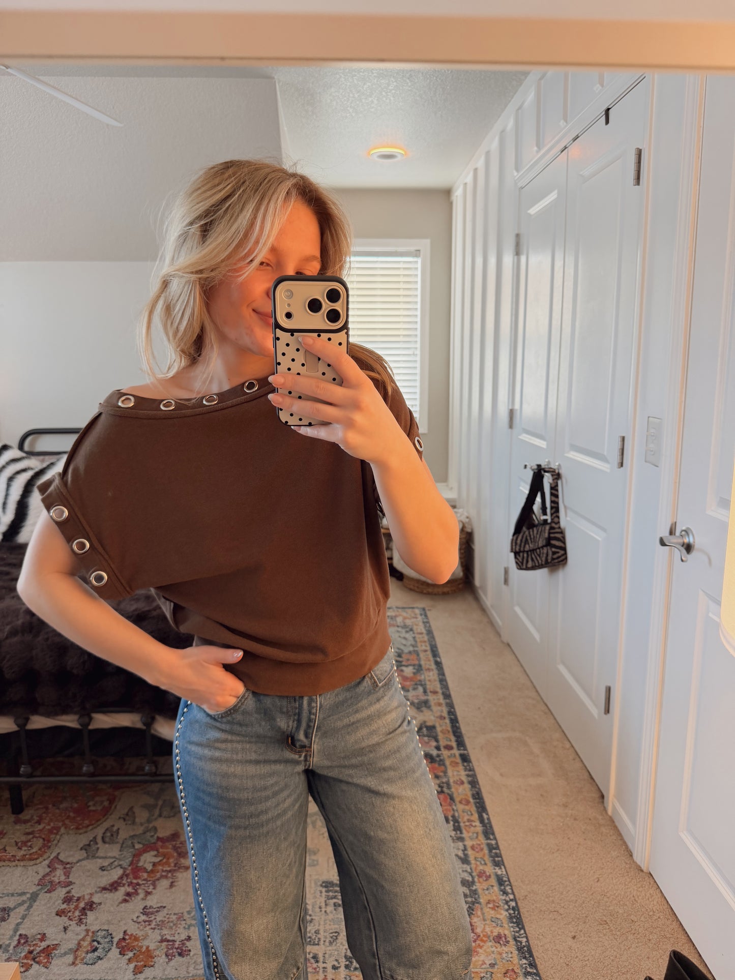 Chocolate Slouch Top