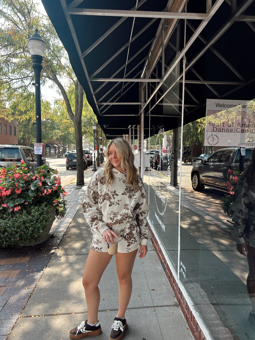 Terracotta Floral Lounge Shorts
