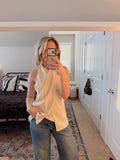 Twisted Halter Top - Cream