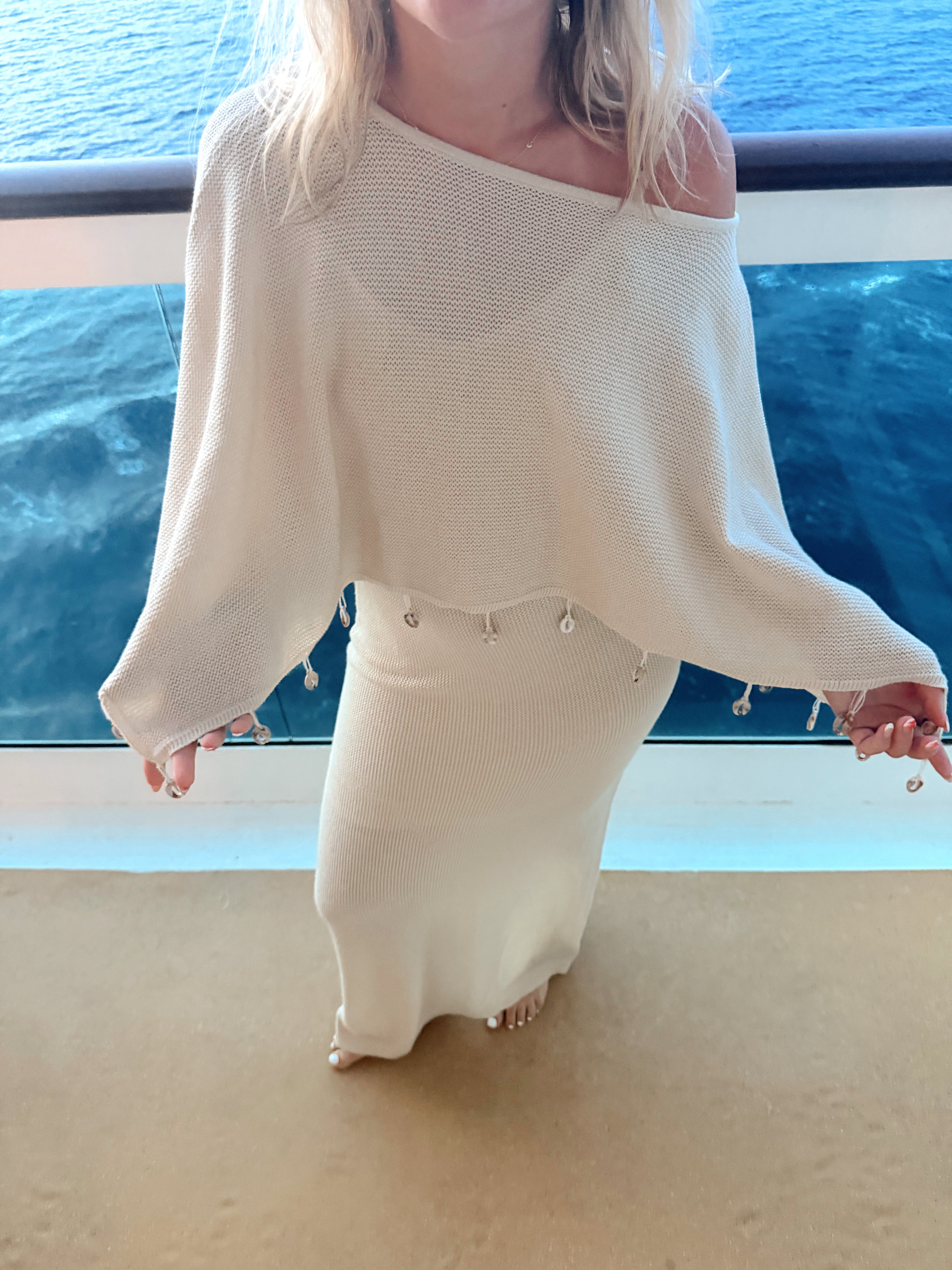 Champagne Glow Poncho
