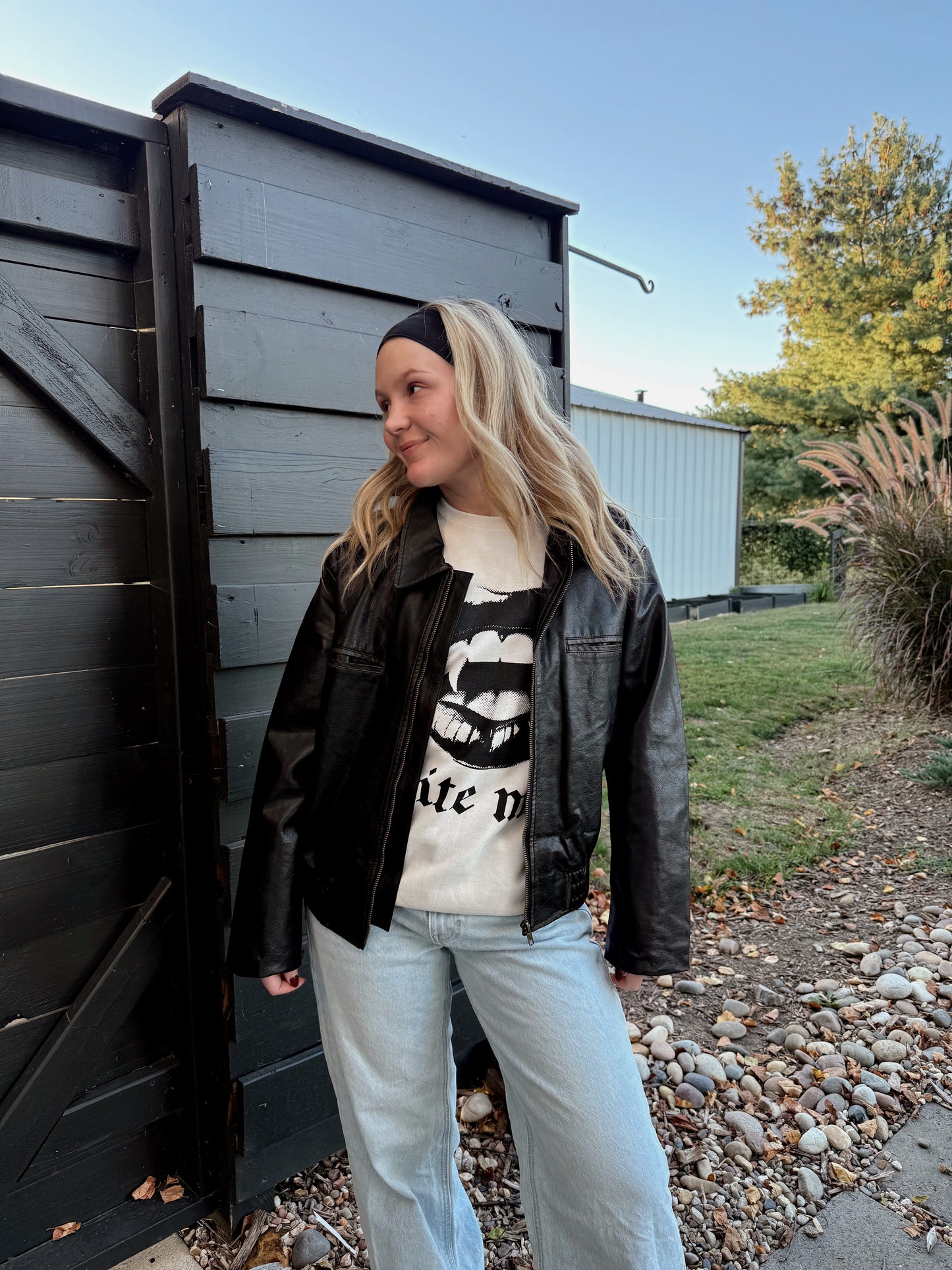 It Girl Leather Jacket in Black