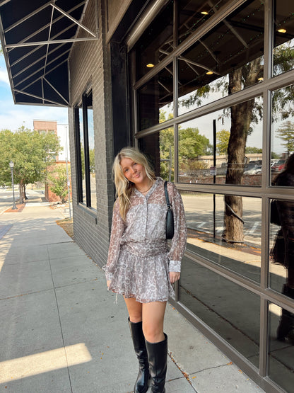 Sheer Leopard Dress