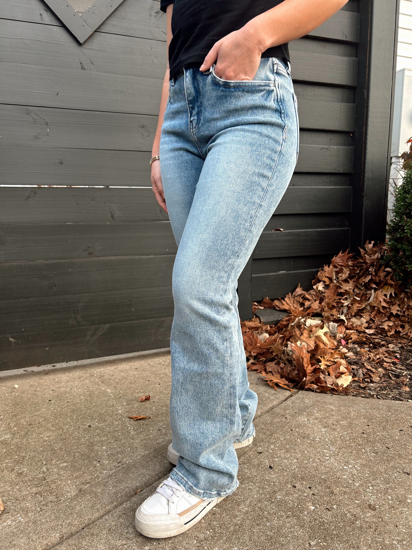 Skylar High Rise Boot Cut Jeans