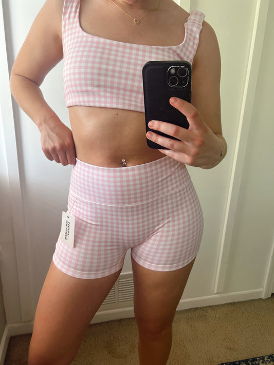 Spring Into Motion Biker Shorts - Pink