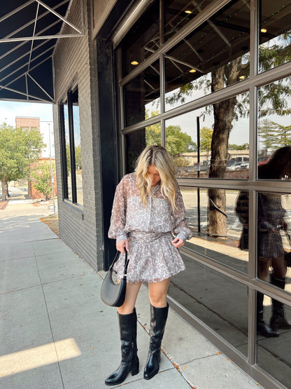 Sheer Leopard Dress