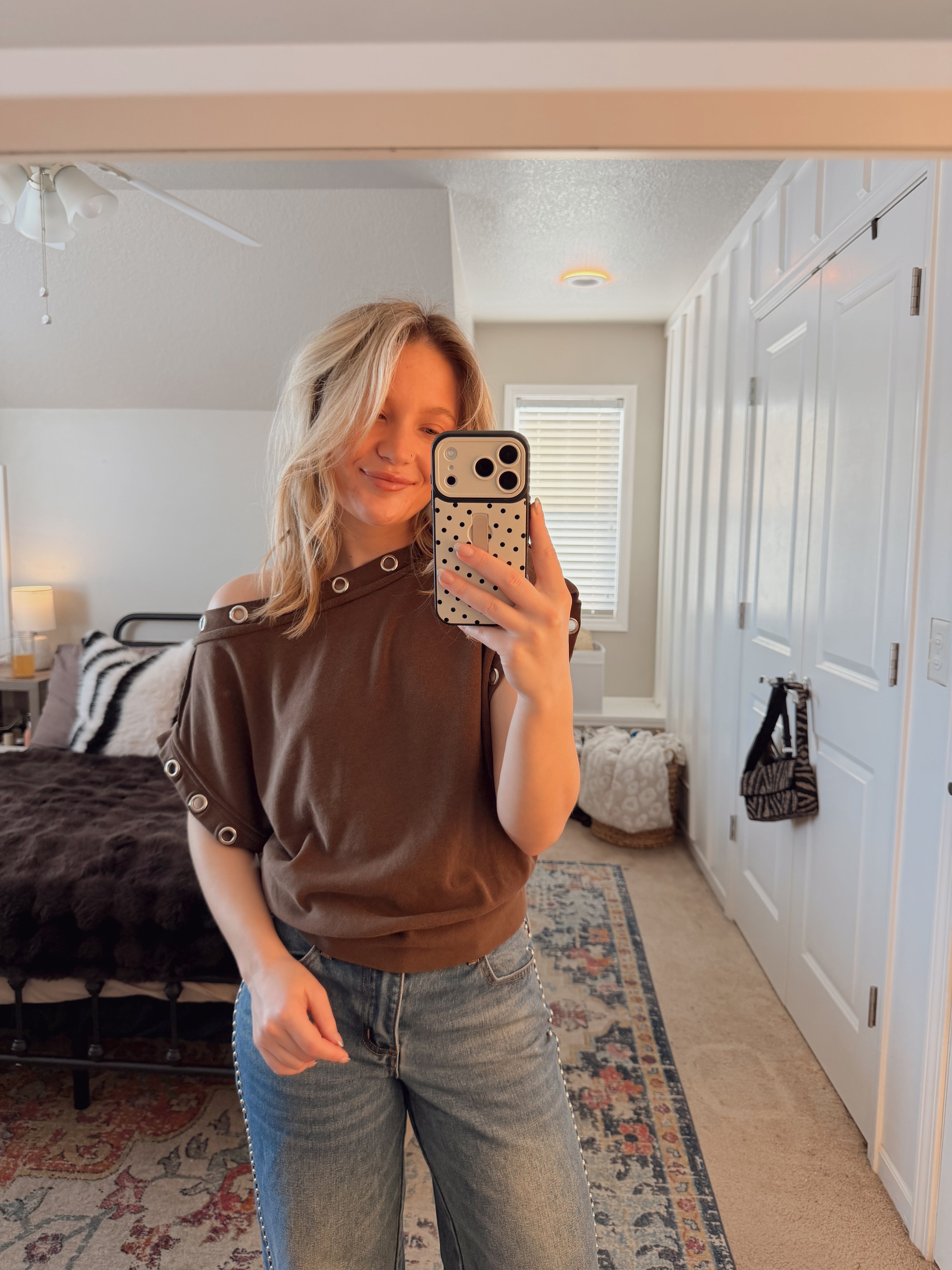Chocolate Slouch Top
