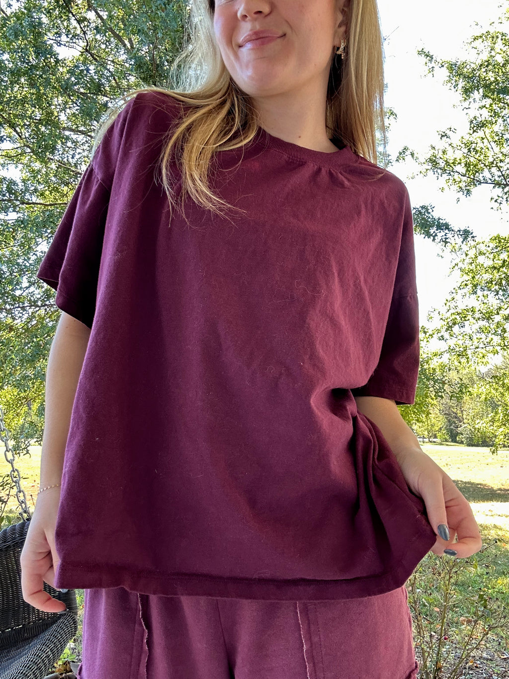 All Day Tee - Wine