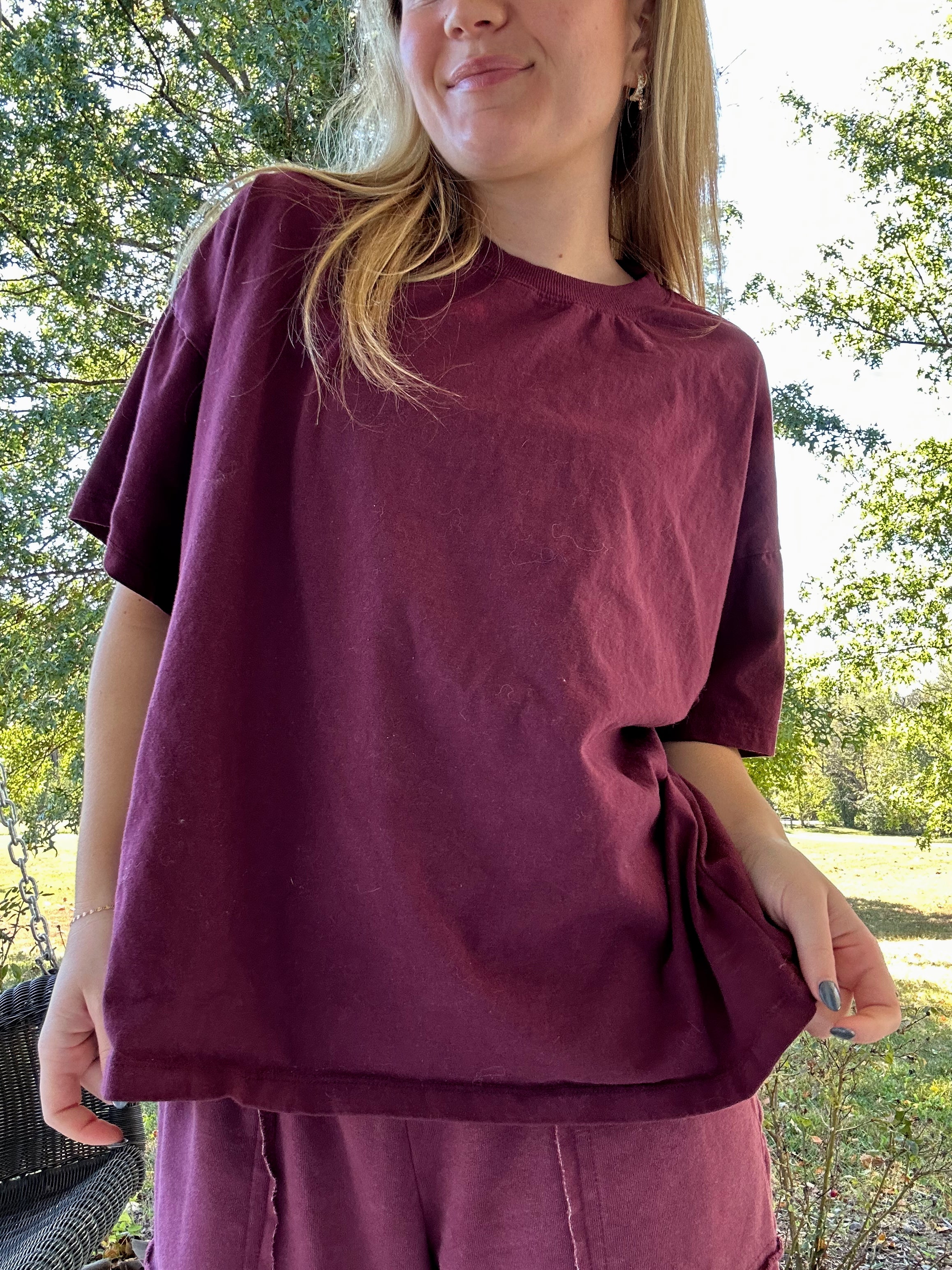 All Day Tee - Wine