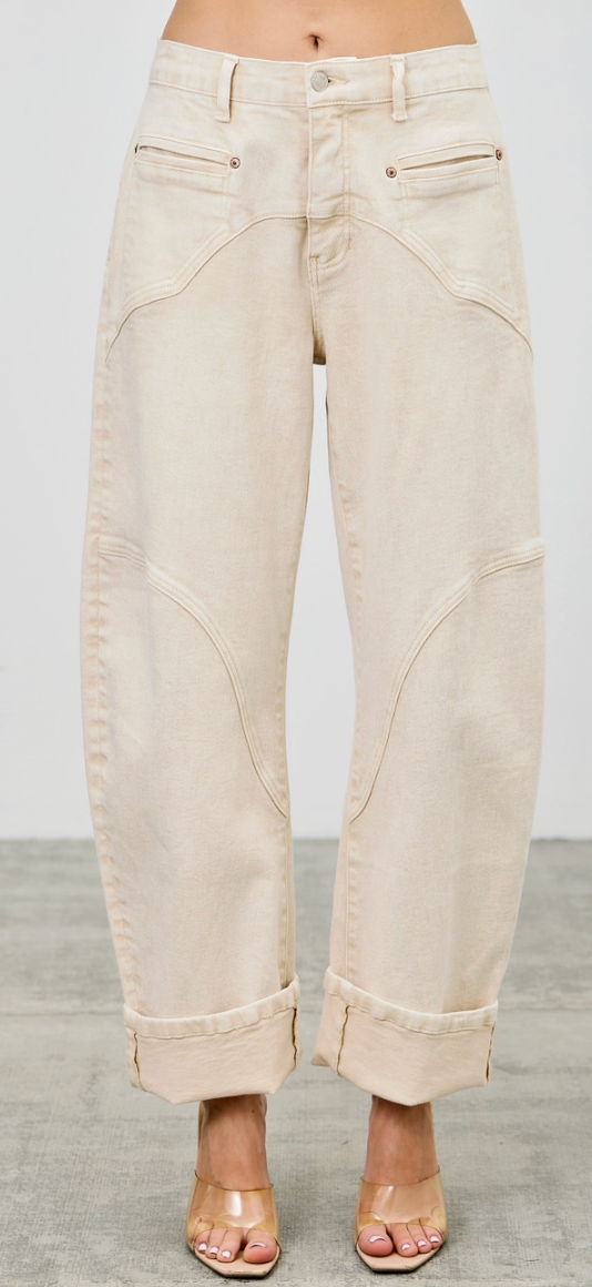 Western Barrel Jeans