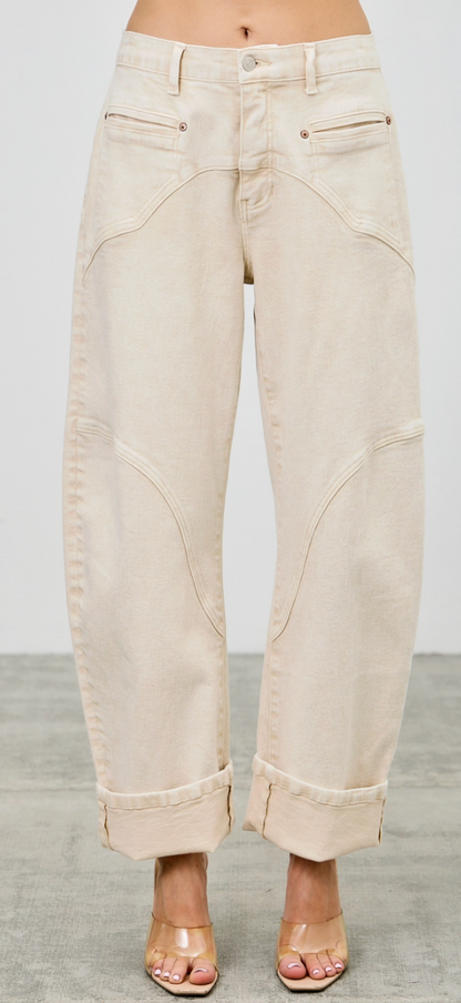 Western Barrel Jeans