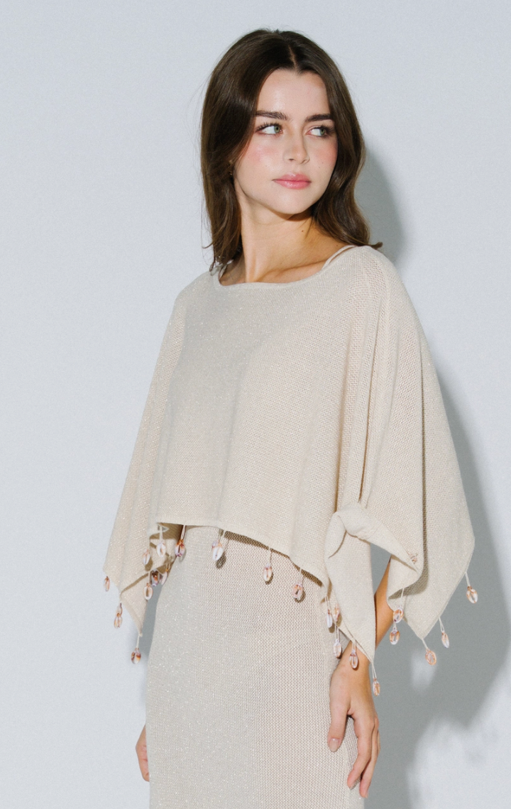 Champagne Glow Poncho